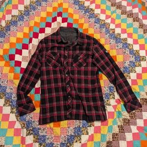 Kuhl Flannel Plaid Pearl Snap Shirt, Men's Medium